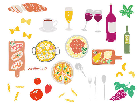 225 最適な イタリアン食材集合 画像 ストック写真 ベクター Adobe Stock