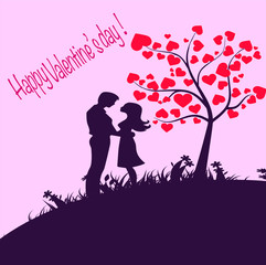 Valentine's day concept background.cute posters, valentines day greetings and heart shape frame.