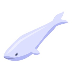 Lake koi carp icon. Isometric of lake koi carp vector icon for web design isolated on white background