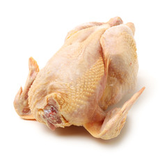 Raw fresh chicken isolated on white background  © zcy
