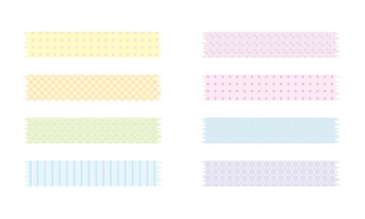 Set of patterned masking tape