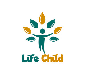 Human Tree Life Logo Design Vector Inspiration