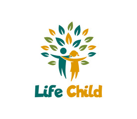 Human Tree Life Logo Design Vector Inspiration