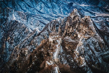 The Great Wall of Arrows After Snow in Beijing, China
