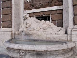 Obraz premium Fontana della Fedeltà. Via delle Quattro Fontane. Roma.
