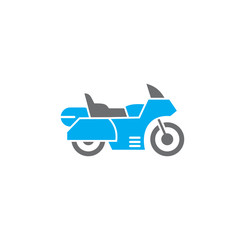 Motorcycle icon on background for graphic and web design. Creative illustration concept symbol for web or mobile app