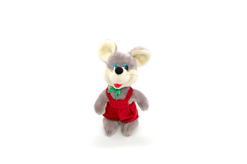 Toy mouse isolated on white background