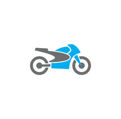 Motorcycle icon on background for graphic and web design. Creative illustration concept symbol for web or mobile app