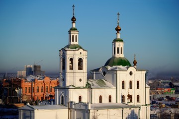 Fototapeta premium Russian orthodox church in Siberia