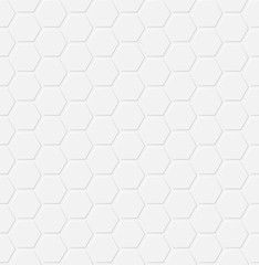 Vector abstract white hexagon seamless pattern eps