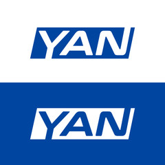 Obraz premium YAN letter logo design vector