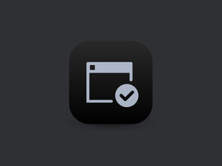 Obraz premium Safe Website - App Icon