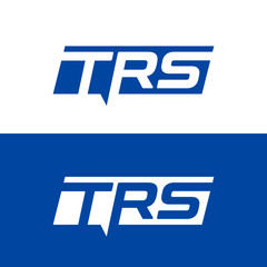 TRS letter logo design vector