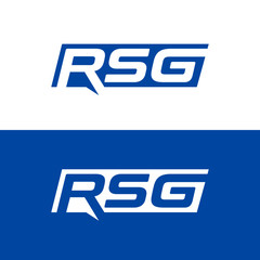 RSG letter logo design vector