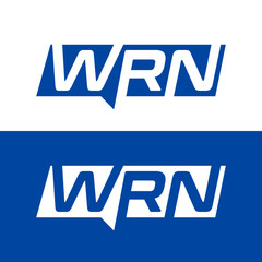 Obraz premium WRN letter logo design vector