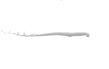 splash of milk on a white background