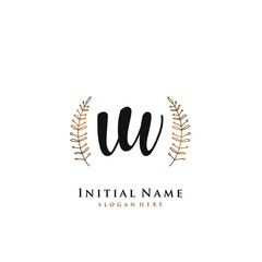 Initial handwriting logo vectort