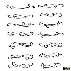 Obraz premium Set of curls and scrolls for design and decoration.