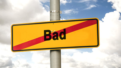 Obraz premium Street Sign Good versus Bad