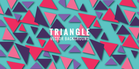 Abstract colorful geometric triangular backgrounds. vector modern flyer.