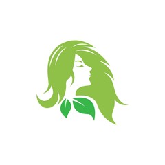 Natural spa logo icon illustration