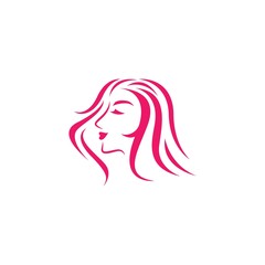 Hair salon logo vector icon