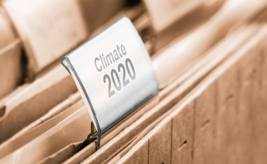 climate change 2020 - a symbol foto