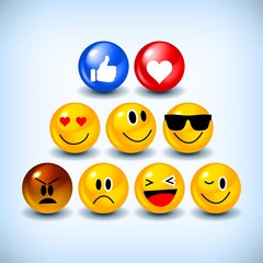 Emoji Feeling Faces Vector