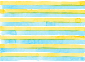 Hand painted watercolor illustration stripe