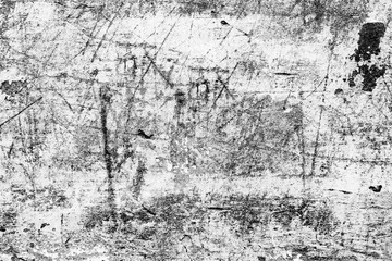 Texture of a concrete wall with cracks and scratches which can be used as a background