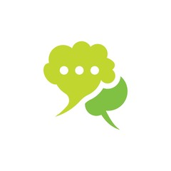 Buble chat icon Vector Illustration design Logo