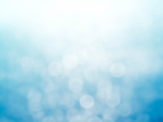 abstract blue sky background with blur bokeh light effect.Blue bokeh background.