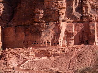 The Lion Tombs of Dedan at ancient oasis ﻿﻿of Al Ula, Saudi Arabia