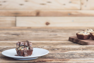 Cookie brownie of chocolate handmade