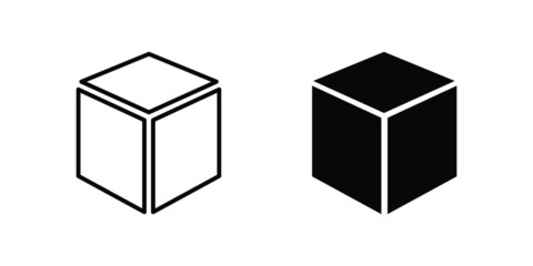 box vector isolated icon. package symbol