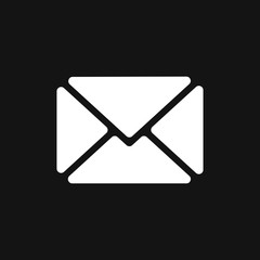 Envelope icon, vector mail envelope and letter symbol