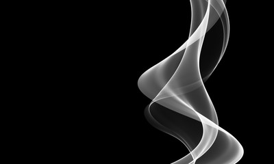  Abstract Smoke on black background 