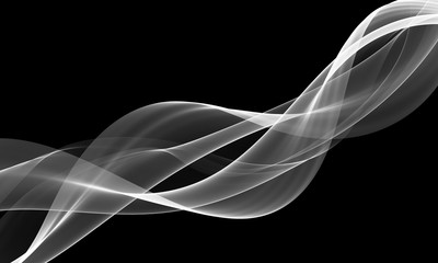  Abstract Smoke on black background 