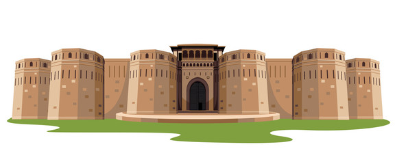 Fototapeta indian fort isolated vector obraz
