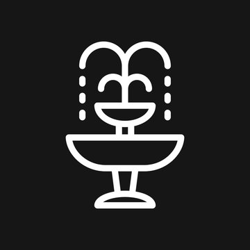 recommend clip art: Fountain icon, vector illustration fountain with water splash