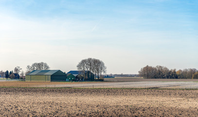 Farm and barns in a rural landscape © Ruud Morijn