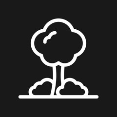 Garden icon isolated on background. Gardening symbol