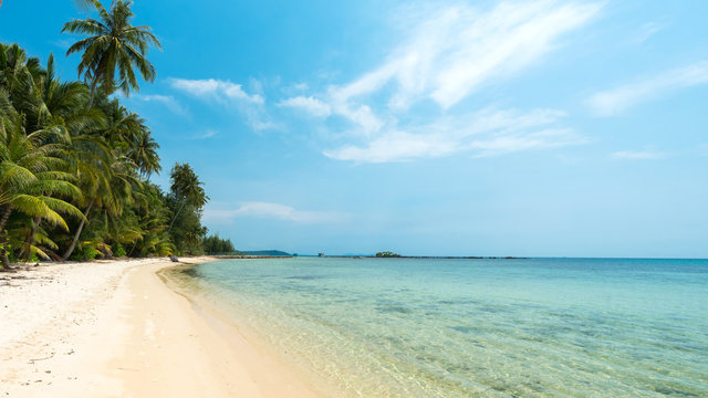 Wonderful tropical beach in summer, Located Koh Chang Island, Thailand