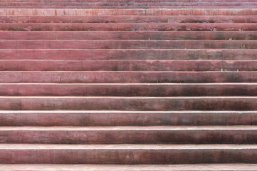 Pattern of large concrete stairs outdoor