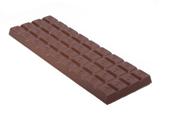 milk chocolate brocken isolated on the white