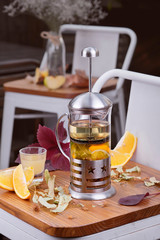 tea with lemon and honey