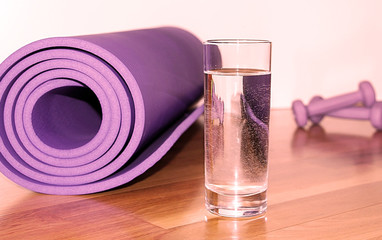 Mat. Fitness. Diet. Sport. Karemat. Health. Activity. Yoga. Gymnastics. Training.