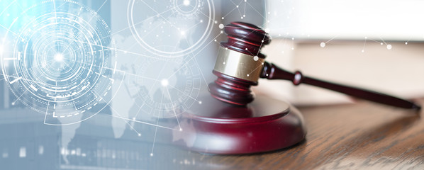 Law concept; panoramic banner