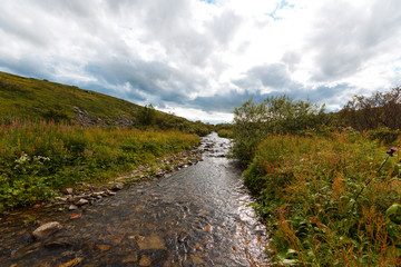Wallpaper summer sunny Northern polar circle landscapes