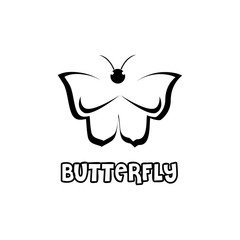Obraz premium Beauty Butterfly Logo Template Vector icon design